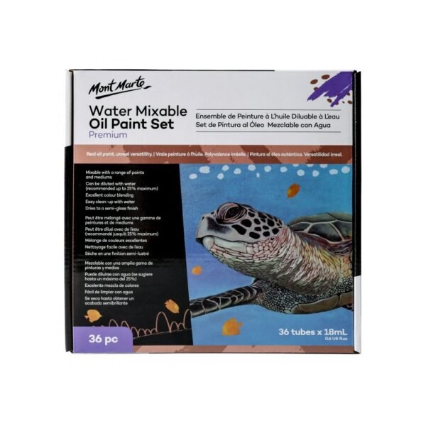 Mont Marte - Premium Water Mixable Oil Paint Set - Image 2